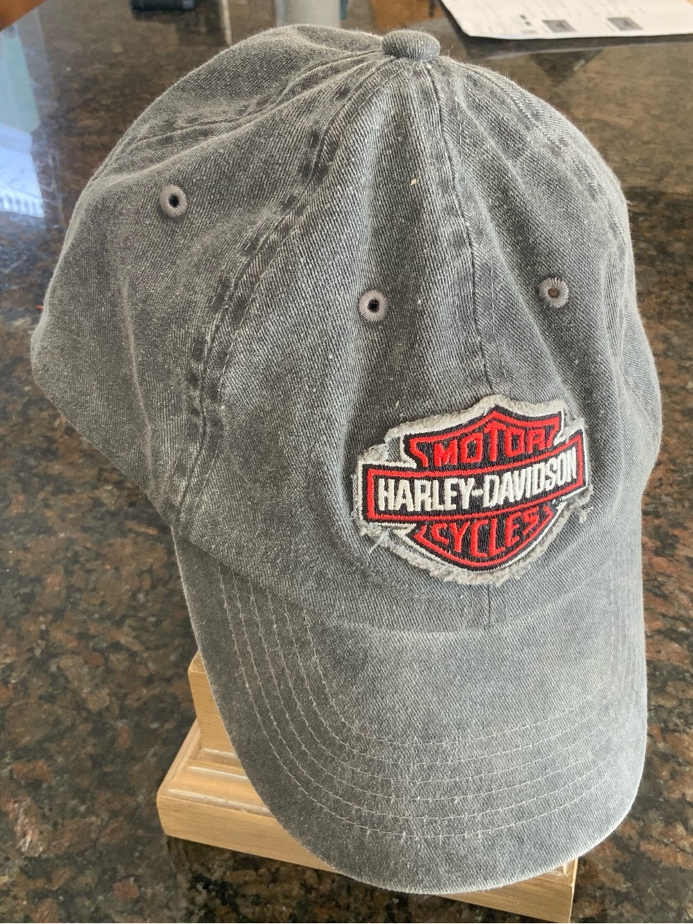 Harley Davidson Frayed Logo Baseball Cap in Great Condition